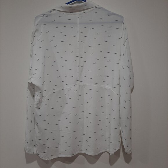 Fox motif boutique button up blouse made in Montreal - Picture 2 of 9